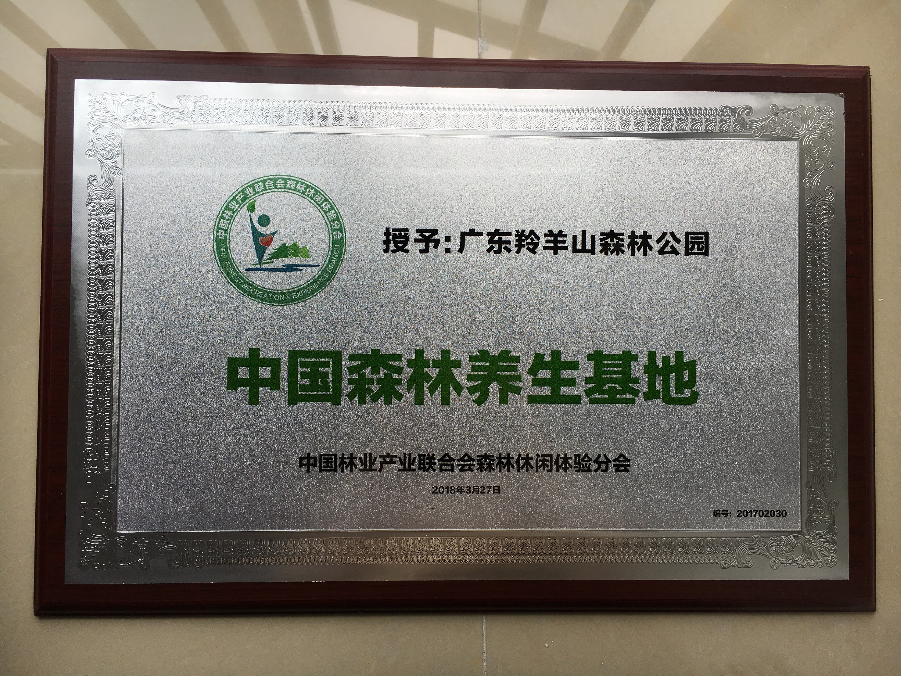 羚羊山森林证书